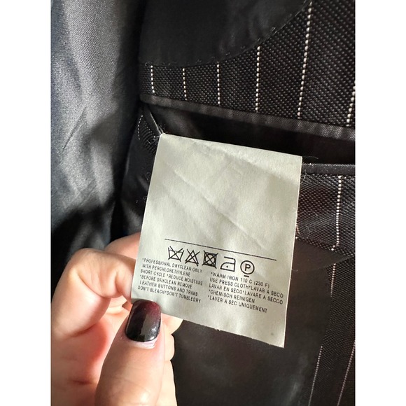 Tom Ford Charcoal Gray Pinstripe 52R Double Breasted Silk Wool Blazer 21BL4B - Picture 13 of 16